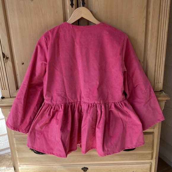 NWT - Elizabeth Wilson Designs Janie Jacket with pink gingham lining - medium - Picture 3 of 7